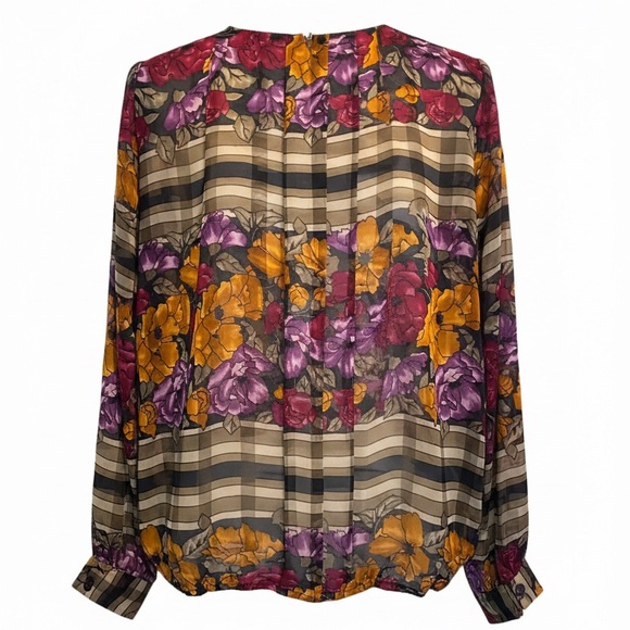 Poet by Nicola Tops - VINTAGE Poet by Nicola Long. Sleeve Blouse Size 12 EUC Rare Find!!